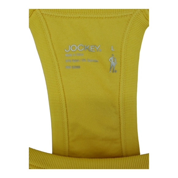 Jockey NWT Seamfree Jersey Bra Size Large in Lemon Drop Yellow Retail $34 - Picture 4 of 6